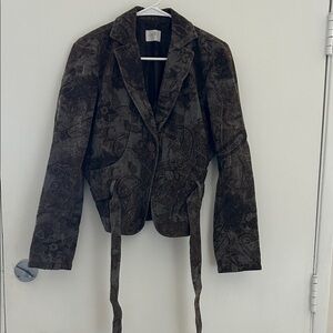 Morrissey Y? Elegant Black Floral Blazer